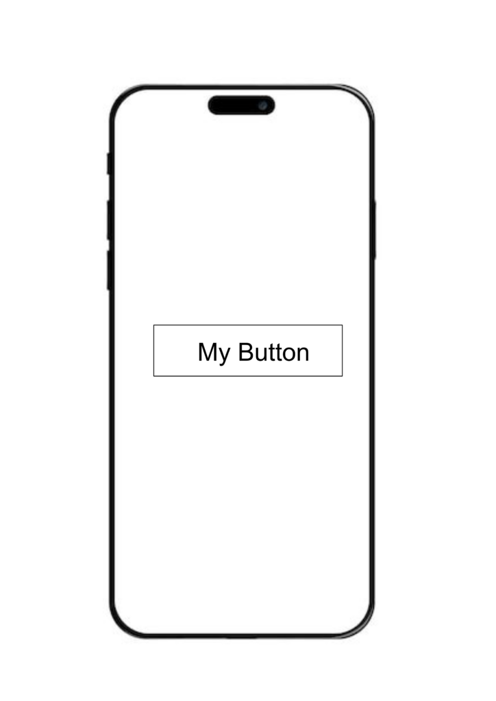 Sample image iPhone screen having UIButton at center